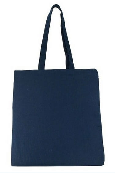 Sac en coton réutilisable bleu marine