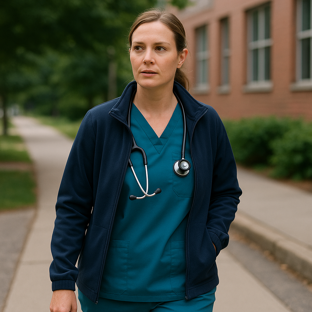 Comment choisir des vêtements médicaux adaptés pour travailler en extérieur (trajets, terrain) ?