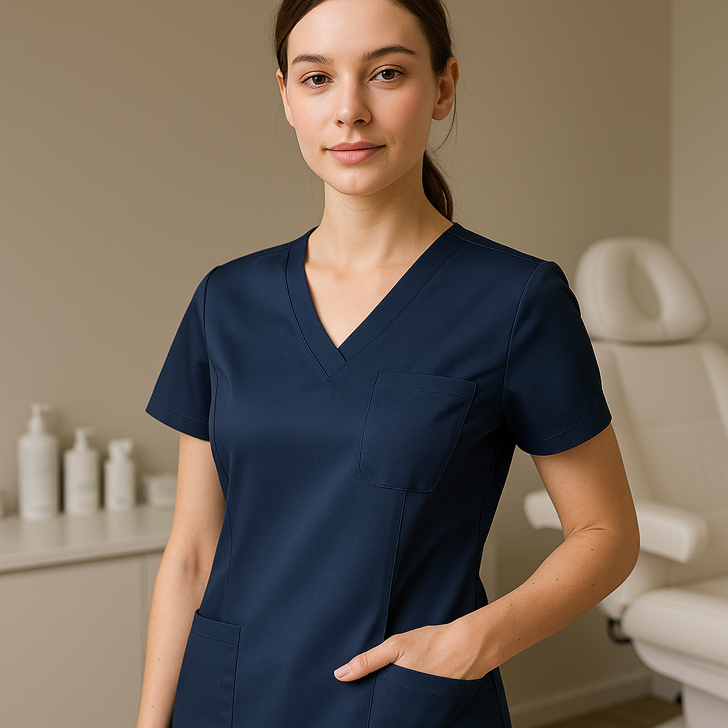 Blouse médicale pour cabinet esthétique : les détails qui renforcent une allure professionnelle